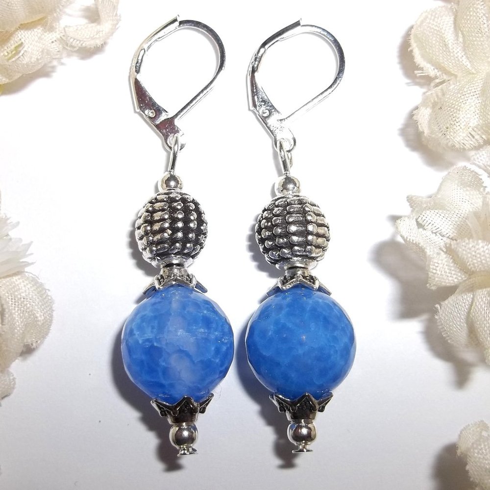 Earring Blue and Silver Earrings Earring Earrings Earring Earring Earrings C400